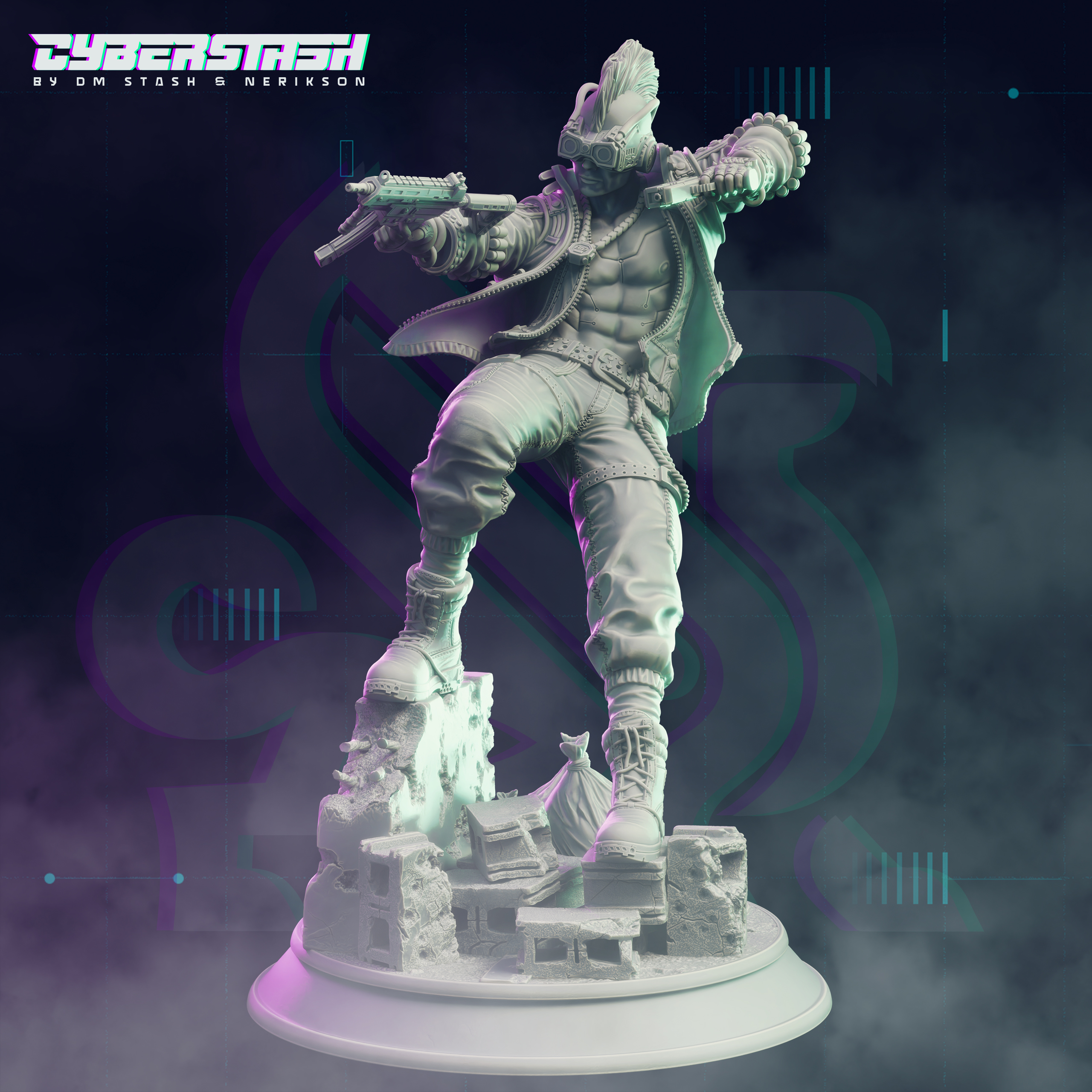 Cyberpunk Gang Lieutenant - Clarence “Blink” Jones